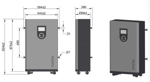 Baterie/Acumulator rezidențial LiFePO4, 51.2V/314 Ah – RUIXU LITHI2-16KWh cu AUTO-INCALZIRE - Img 5
