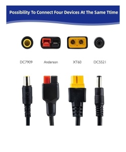 Cablu extensie 3 metri, conectori MC4 la mufe multiple 4 în 1 - Img 3