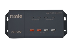 INCARCATOR SUPER FAST CHARGE, 12V/24V- USB 8 in 1, PUTERE MAXIMA 386W, MODEL RONIC GG-01