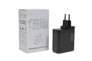 Incarcator, tip Gan, model RONIC J-660S, 4 porturi, Super Fast Charging 140W - Img 4