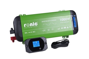 Invertor DC-AC cu Sinus PUR + Incarcator AC + Transfer Prioritate Automat, 12V-230V, model RONIC HKC1000P, 1000W/2000W