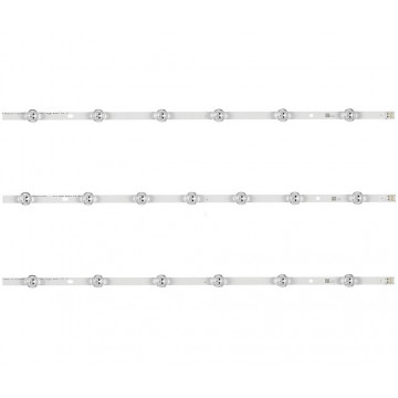 LED Bar 32" 6-7LED 3BUC Pola2 A-B 3V