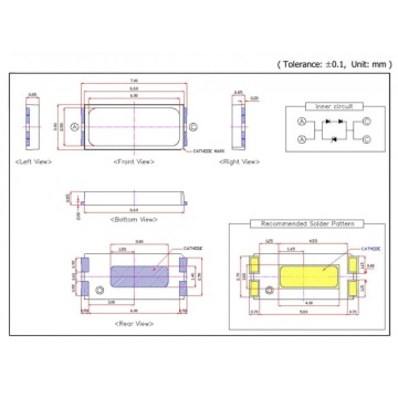 LED Backlight 6V 7030 LG