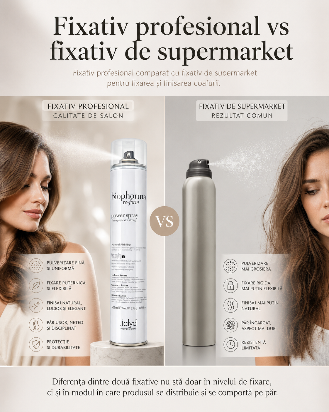 Fixativ profesional vs fixativ de supermarket: Diferențe reale