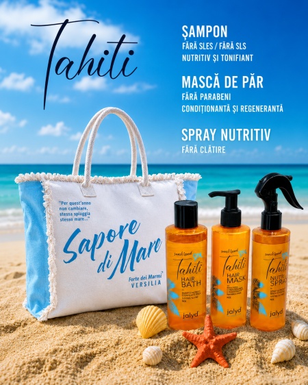 Tahiti summer kit păr plajă piscină: 3 produse ingrijire păr vara - Img 2