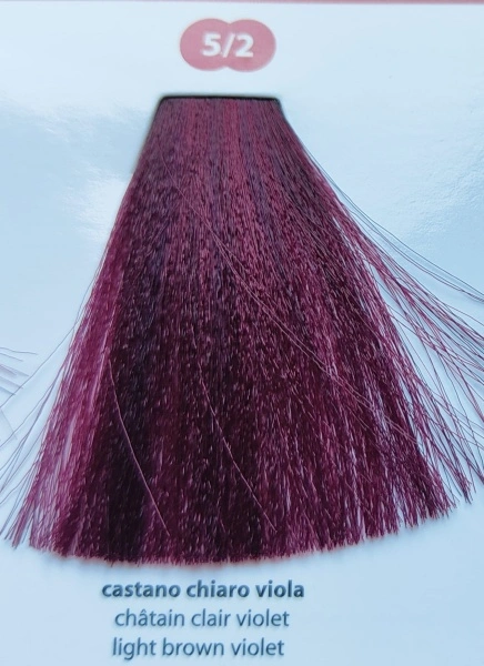 vopsea de par profesionala acoperire perfecta a firelor albe castaniu deschis violet