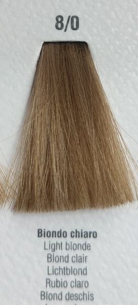 Vopsea de păr fără amoniac, resorcinol, PPD, naunta 8/0 blond deschis 100ml - Img 2