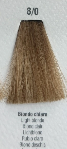 Vopsea de păr fără amoniac, resorcinol, PPD, naunta 8/0 blond deschis 100ml - Img 2