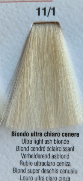 Vopsea de păr fără amoniac, resorcinol, PPD, naunta blond super deschis cenusiu 11/1 100ml - Img 2