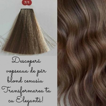 Păr strălucitor blond cenușiu