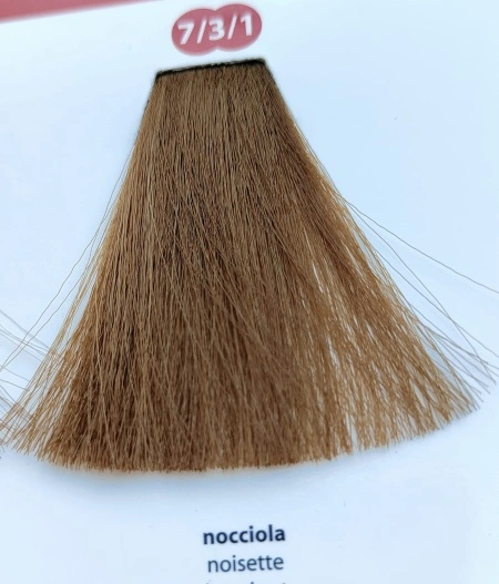 Vopsea profesională de păr cu ulei de cocos - Nuanta 7/3/1 Aluna 100ml - Img 2
