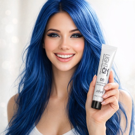 Toner pentru par nuanta albastra