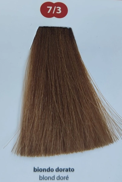 Vopsea blond auriu 7/3 cu ulei de cocos – 100% Acoperire fire albe - Img 2