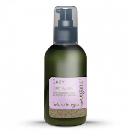 Curly Restore - Fara clatire - fluid restructurant pentru păr cret și utilizare frecventă. Conține ulei de măsline și ulei de Marula 150ml