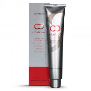 Vopsea Kontrast Color&Color nuanta rosu - Vopsea crema pentru decolorare și colorare intr-un singur pas 100ml