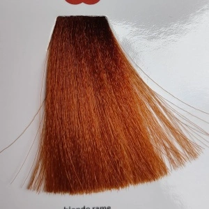 Vopsea profesională blond inchis cupru 6/4 cu ulei de cocoș – Acoperire perfectă a firelor albe 100ml - Img 2