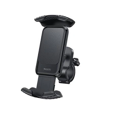Yesido - Bicycle Phone Holder (C249) - 360 Rotation, One-Touch Stabilization Locking, 4.8-7.2" - Black - Img 2