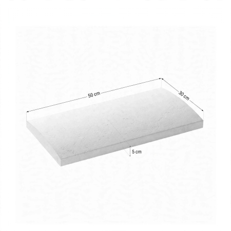 Capac interval gard Star Stone Roma Royal 50 x 30 x 5 cm , Alb -LICHIDARE STOC - Img 3