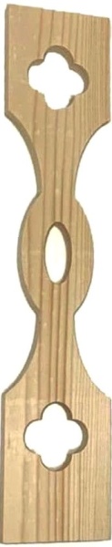 Uluca sipca ornamentală balustrada gard lemn 100 ×10 x 2cm - Img 2