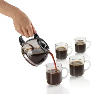 Cafetiera GORENJE CM06BK, 0.6l, 600W, 4 cesti, negru-argintiu - Img 4