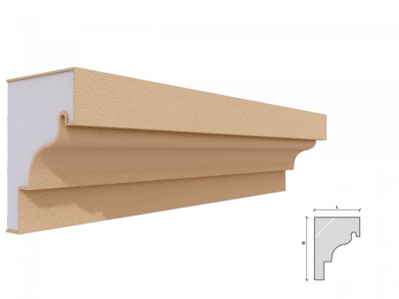 Solbanc/pervaz AP206D 120x81x2000mm - Img 2