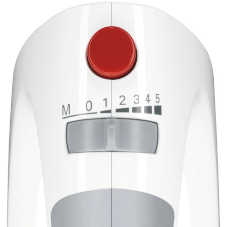 Mixer de mana BOSCH MFQ36440, 0.6l, 450W, 5 trepte viteza, alb-gri - Img 3