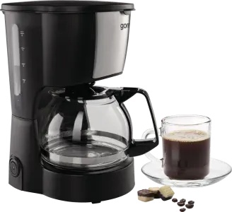 Cafetiera GORENJE CM06BK, 0.6l, 600W, 4 cesti, negru-argintiu - Img 2