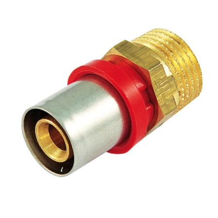 Racord drept PexAl sertizare 16x1/2 fil ext