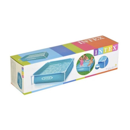 Piscina pentru copii, Intex, 122 x 122 x 30 cm, 342 l, cadru otel, PVC, albastra - Img 5