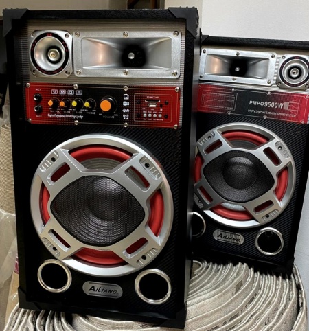 Set 2 Boxe Ailiang 610D, 2 x 75 W, Radio, Bluetooth, Usb, TF Card, Telecomanda