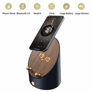 Boxa portabila inteligenta, VeniSymlis, Suport telefon, Ceas, Alarma, Baterie 1000 mAh, Bluetooth 5.0