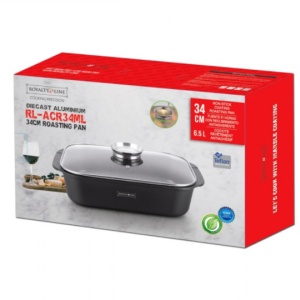 Tava cuptor Royalty Line RL-ACR34ML , 6,5 l, 34.5 cm, marmurata - Img 2