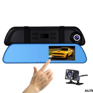 Camera auto Full HD, L1001M,oglinda retrovizoare ecran tactil LCD  4.3 ” + Camera Marsarier