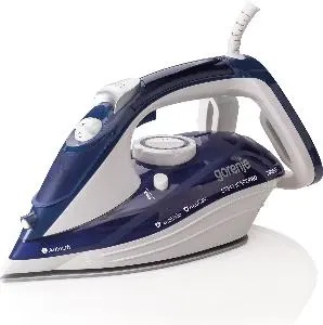 Fier de calcat GORENJE SIH2600BLC, 2600W, 95g/min, 350ml, talpa ceramica, albastru-alb