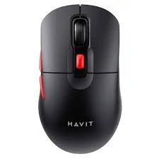 Havit - Wireless Mouse (MS59WB) - 2.4GHz, 800/1200/1600 DPI, ABS, PC, AA Battery - Black / Red