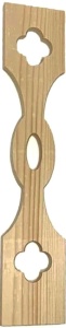 Uluca sipca ornamentală balustrada gard lemn 100 ×10 x 2cm - Img 2