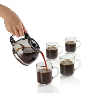 Cafetiera GORENJE CM06BK, 0.6l, 600W, 4 cesti, negru-argintiu - Img 4