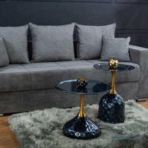 Canapea Claudia Memory Mini Nice Velvet 23, 3 locuri, 227 x 75 x 73 cm, gri - Img 3
