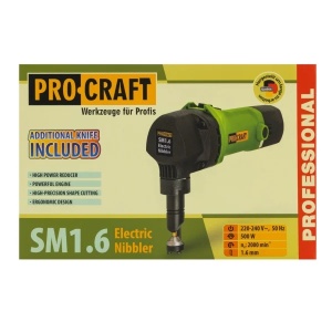 Foarfeca electrica de taiat tabla ProCraft SM1.6-1000, 500W, grosime 1.6mm, 2000 RPM - Img 2