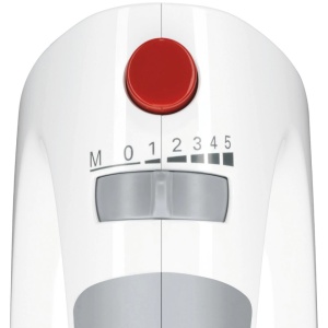 Mixer de mana BOSCH MFQ36440, 0.6l, 450W, 5 trepte viteza, alb-gri - Img 3