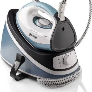 Statie de calcat GORENJE SGH2200LBC, 2200W, 100g/min, 2000ml, talpa ceramica, alb-albastru