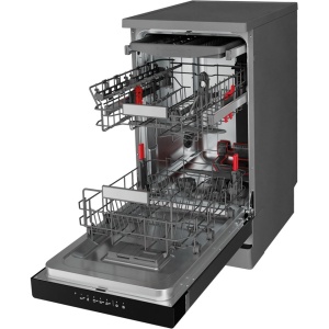 Masina de spalat vase Whirlpool WSFO3O23PFX, 10 seturi, 7 programe, 6th Sense, Power Clean, Inox - Img 2