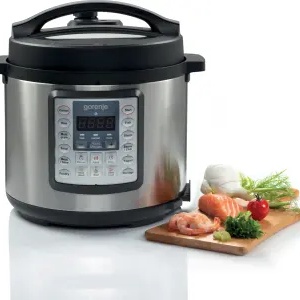 Multicooker GORENJE MC6MBK, 6L, 1000W, 15 programe, negru-argintiu - Img 2