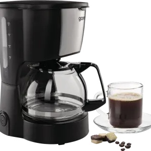 Cafetiera GORENJE CM06BK, 0.6l, 600W, 4 cesti, negru-argintiu - Img 2