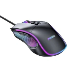 Yesido - Wired Gaming Mouse (KB20) - with RGB Light, DPI:1000-7200, USB, Windows/XP/7/8/10/11/MAC 05, 110cm - Black