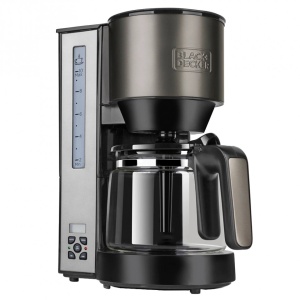 Cafetiera Black&Decker BXCO1000E, 1000W, 12 cesti cafea, programabila