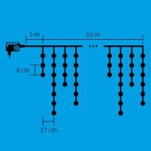Perdea de lumini LED, KKF 308/WH - Img 2