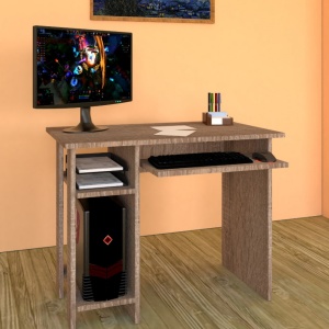 Birou de calculator, maro, 900 x 50 x 700 mm • Alex