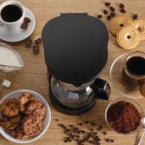 Cafetiera GORENJE CM06BK, 0.6l, 600W, 4 cesti, negru-argintiu - Img 6