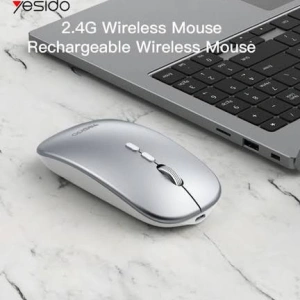 esido - Wireless Mouse (KB15) - 800/1200/1600DPI, 2.4G Connection - Silver